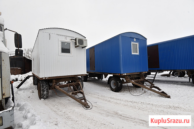Вагон-дом на прицеп-шасси для проживания 8 человек Нефтекамск - изображение 1