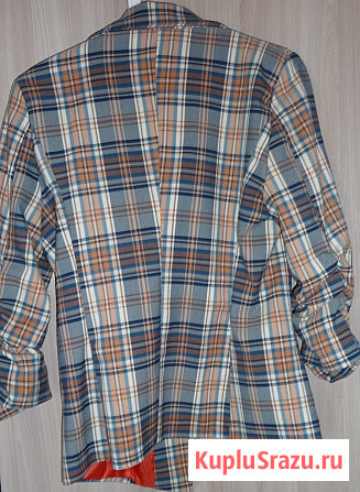 Жакет клетчатый, р-44(46) Новосибирск - изображение 3