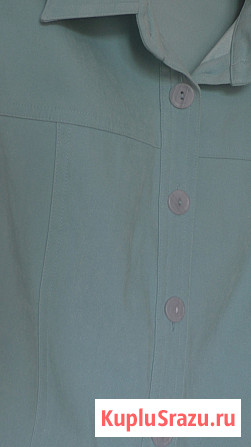 Блузка рубашка мятного цвета, р-46 Новосибирск - изображение 2