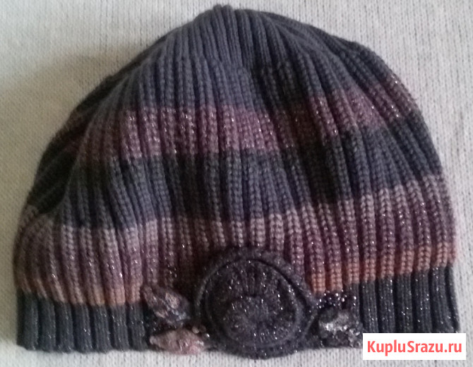 Шапка Elena Konareva в полоску Новосибирск - изображение 1