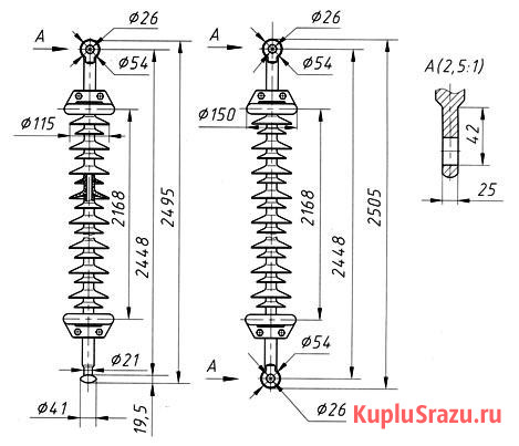 Изолятор ЛК 160/220-СП Екатеринбург - изображение 1