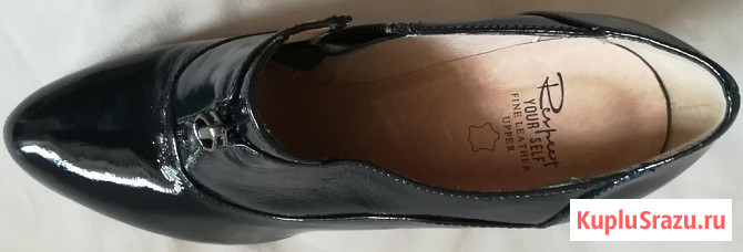 Ботильоны синие, натуральный лак, р-38 Новосибирск - изображение 4