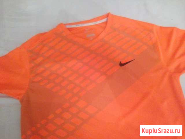 Майка Nike golf DRI FIT 446216 оранжевая Тамбов - изображение 1