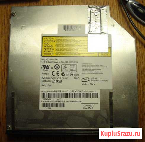 DVD приводы AD-7530B и SDR-083 для ноутбуков Сыктывкар - изображение 1