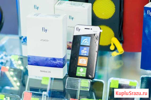 Смартфон Fly FS459 Nimbus 16 black Калининград - изображение 1