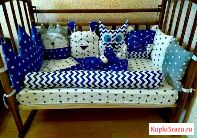 Бортики в детскую кроватку Сыктывкар - изображение 1