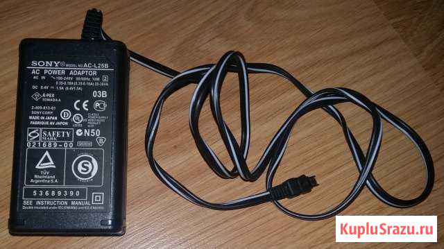 Блок питания зарядное адаптер sony AC-L25B Сыктывкар - изображение 1