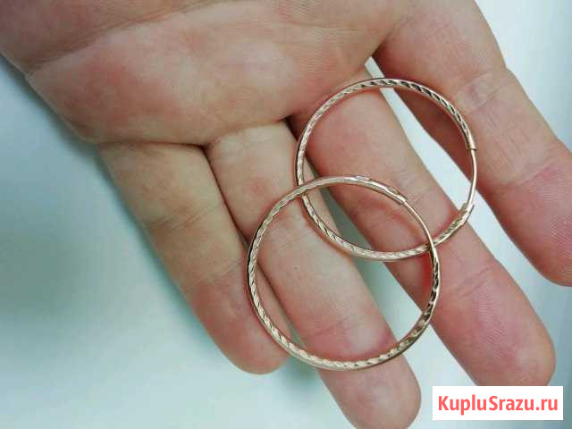 Серебряные серьги с золочением Курск - изображение 1