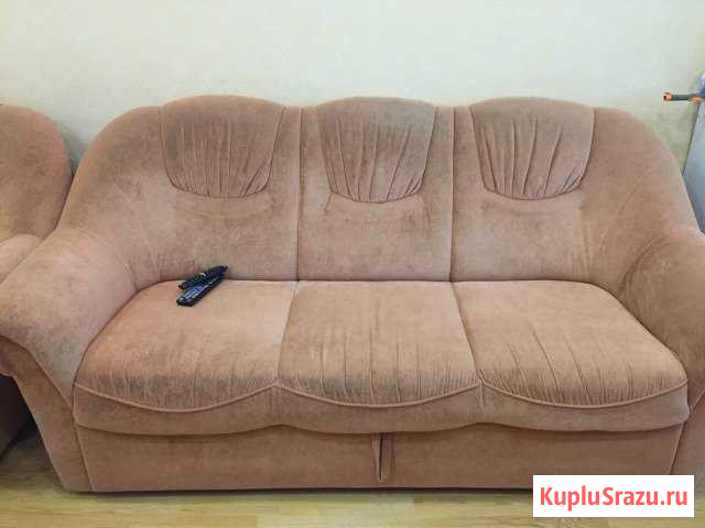 Продаю мягкую мебель: диван и 2 кресла Тольятти - изображение 1
