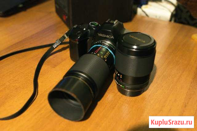 Продаю Yashika 109 объективы 75-200 F4.5 28-80 Кромы - изображение 1