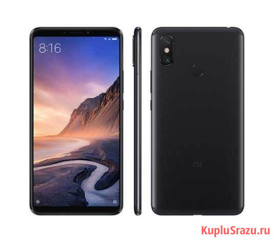 Xiaomi Mi Max 3 4/64 Гб Black EU Global Version Мытищи - изображение 1