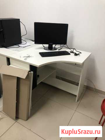 6 штук офисные столы б/у 1 месяц Мытищи - изображение 1