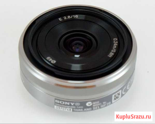 Объектив Sony E 16mm f/2.8 (для NEX, Alpha) Жуковский - изображение 1