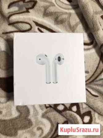 Беспроводные наушники apple air pods Московский