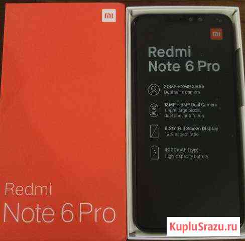 Xiaomi Redmi Note 6 Pro 4/64Gb Black новый Уфа