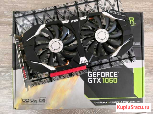 Видеокарта MSI GTX1060 6Gb Майкоп - изображение 1