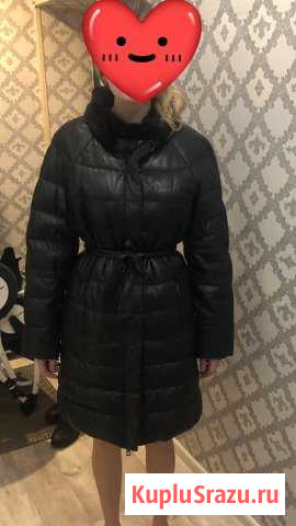 Продам зимнее кожаное пальто Елизово - изображение 1