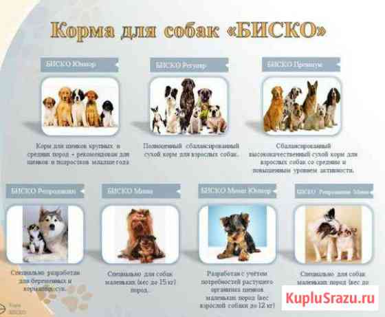 Биско - корм для собак Старый Оскол