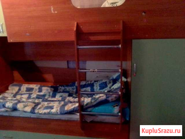 Двухярусная кровать со шкафами и ящиками для одежд Балаково - изображение 1