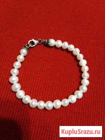 Браслет. Жемчуг. Серебро Заводоуковск - изображение 1