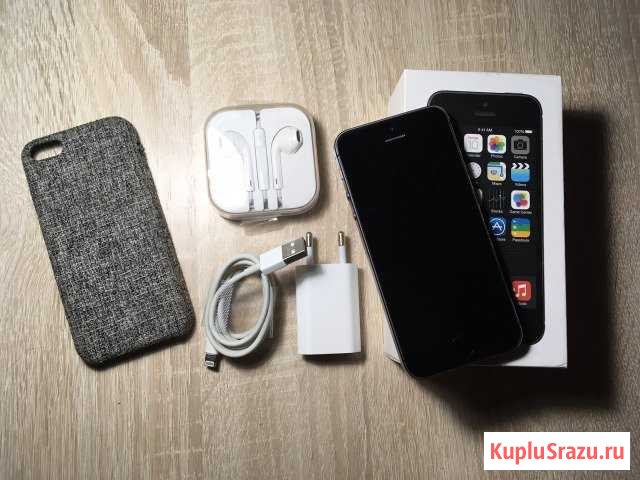 Идеальный iPhone 5s 16gb полный оригинальный компл Волжский - изображение 1