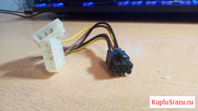 Переходник 6-pin - Molex x2 Кинешма - изображение 1