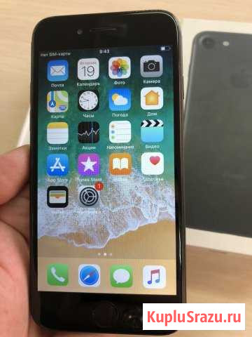 iPhone 7 32gb Black Полный комплект Новокузнецк - изображение 1