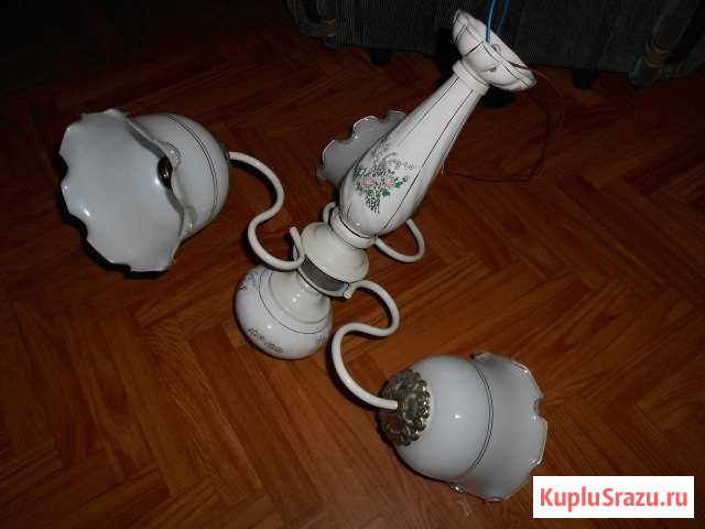 Люстра керамика стекло Сызрань - изображение 1