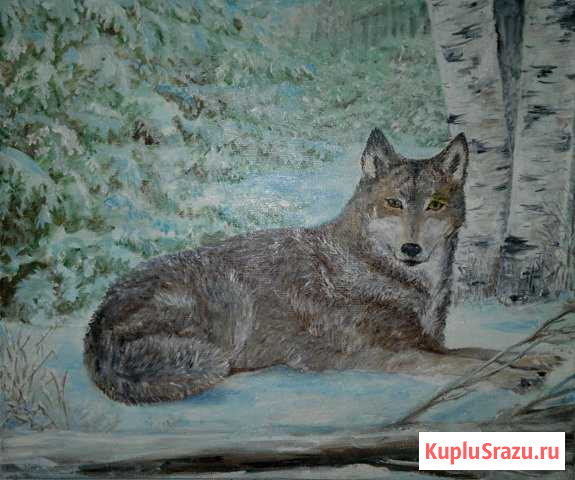 Авторская картина маслом Волчица Кондрово - изображение 1