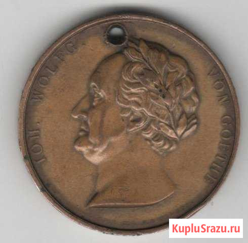 Вольфганг фон Гёте медаль Красноярск - изображение 1