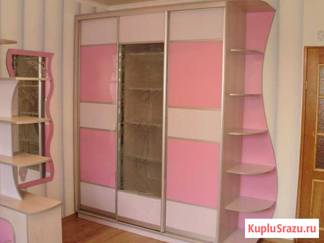 Шкаф купе в розовом цвете Тула - изображение 1