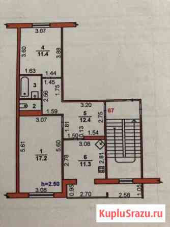 2-к квартира, 56 кв.м., 3/5 эт. Невинномысск