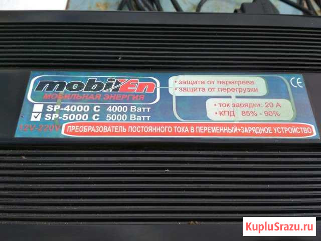 Преобразователь mobilenSP-5000C 5000Вт с зарядом а Фрязино - изображение 1