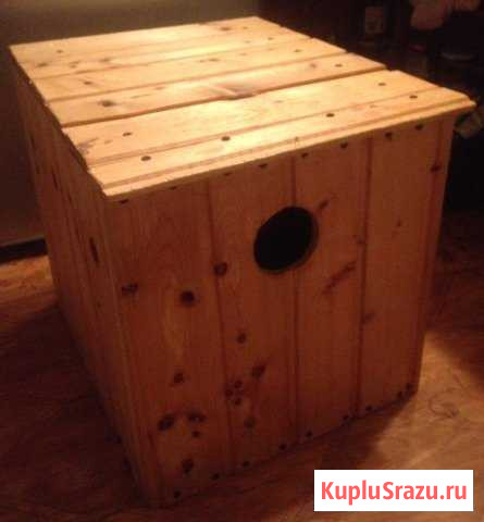 Деревянный дом для грызунов+поддон Люберцы - изображение 1