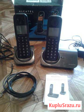 Телефон Alcatel 2 трубки Санкт-Петербург - изображение 1