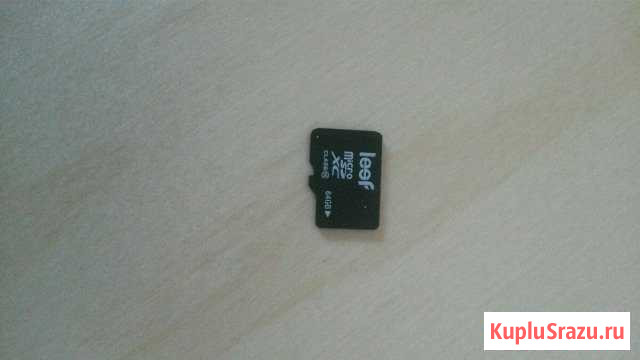 Micro sd XC leef HC 1 class 10 64 gb Санкт-Петербург - изображение 1