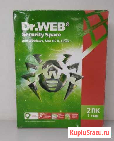 Dr Web Антивирус Security Space Pro 2пк 1 год, BOX Казань - изображение 1