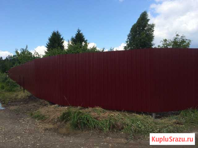 Забор из профнастила Кировск - изображение 1