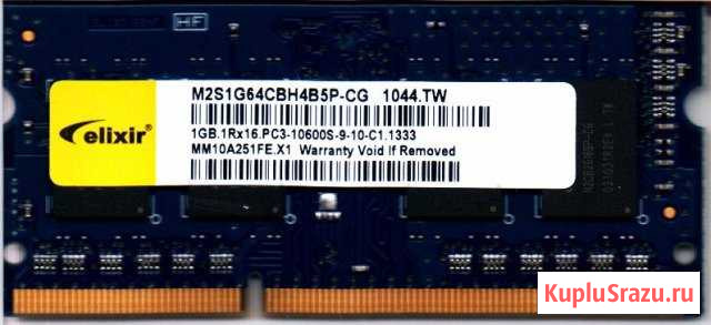 SO-DDR3 1Gb Elixir (m2s1g64cbh4b5p-cg) Яблоновский - изображение 1