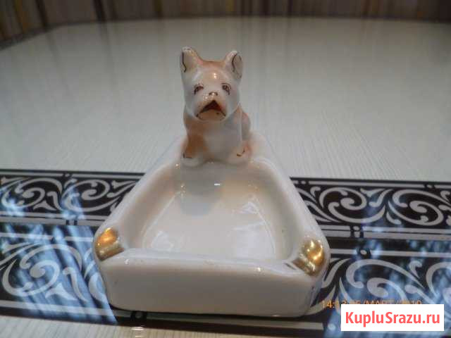 Фарфоровая пепельница собака Песочное Сертолово - изображение 1