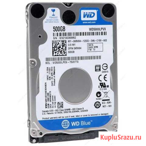 Жёсткий диск 500 гб WD Blue WD5000lpcx новый Сосново - изображение 1