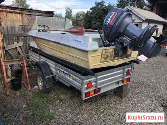 Лодка Крым с мотором Ямаха 40 Иркутск