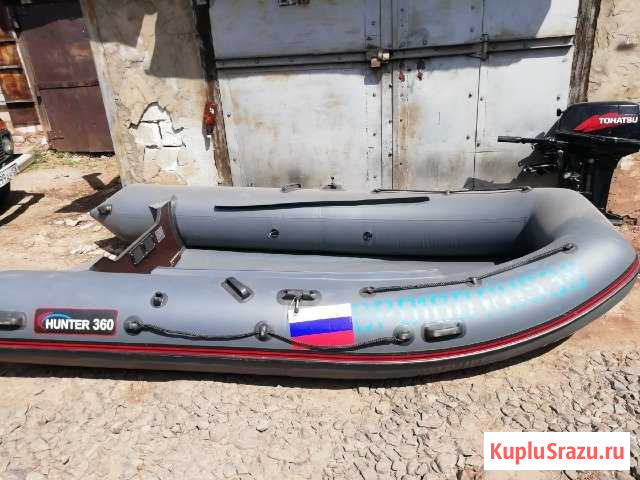 Лодка hunter 360 и мотор tohatsu 18л.с Братск - изображение 1