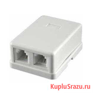 Розетка телефонная двойная RJ11/12 2x6P4C Кемерово - изображение 1