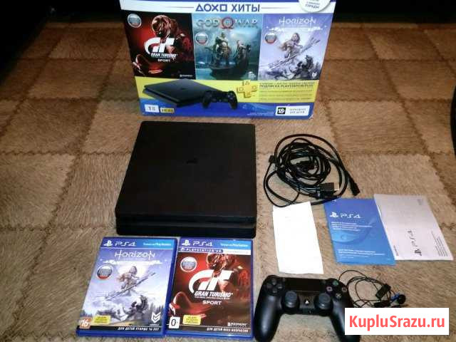 PlayStation 4 slim-1 TB на гарантии Новокузнецк - изображение 1
