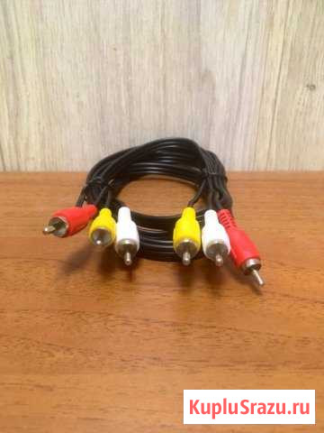 Кабель 3RCA(M) to 3RCA(M) 1.5m vcom VAV7150-1.5M Кострома - изображение 1