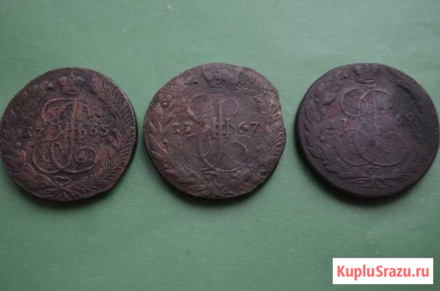 5 копеек 1763,1767,1769 года Курган - изображение 1