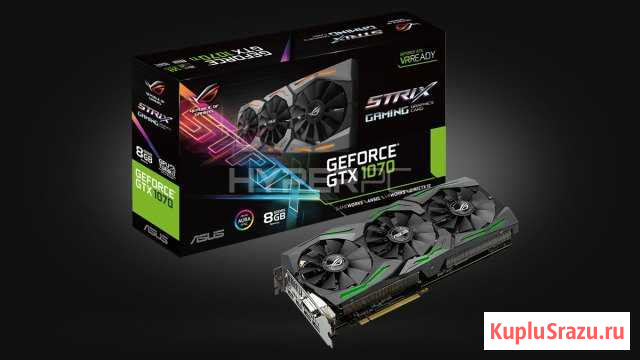 Видеокарта asus geforce gtx 1070 strix Курган - изображение 1