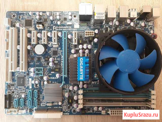 Материнская плата Gigabyte MA770T + проц AMD X4 Саранск - изображение 1
