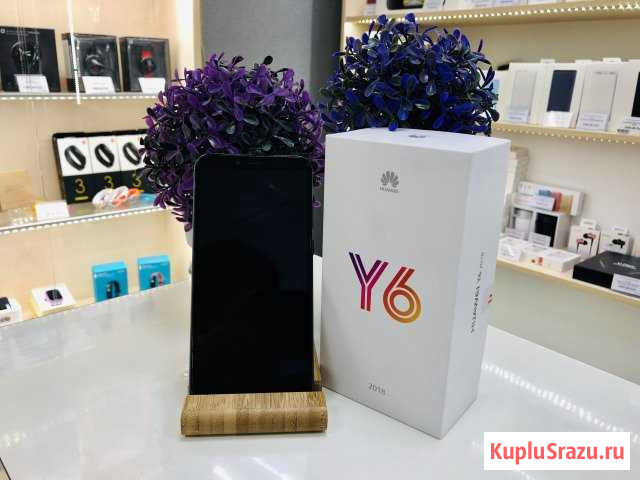 Huawei Y6 2018 2/16Gb Black Б/У.Магазин Великий Новгород - изображение 1